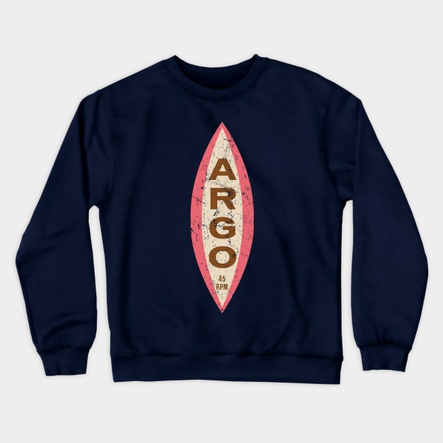 Argo Records Crewneck Sweatshirt by MindsparkCreative